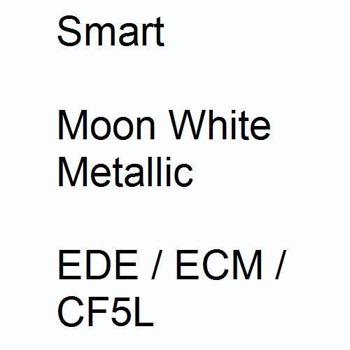 Smart, Moon White Metallic, EDE / ECM / CF5L.